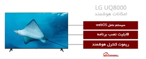 امکانات هوشمند تلویزیون ال جی 55UQ8000