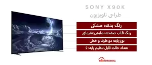 طراحی تلویزیون سونی 85x90k